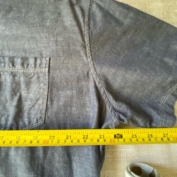 Eddie Bauer Mens Cotton Classic Fit Blue Casual Vacation Button Up Shirt-Sz-2XL - Picture 13 of 15